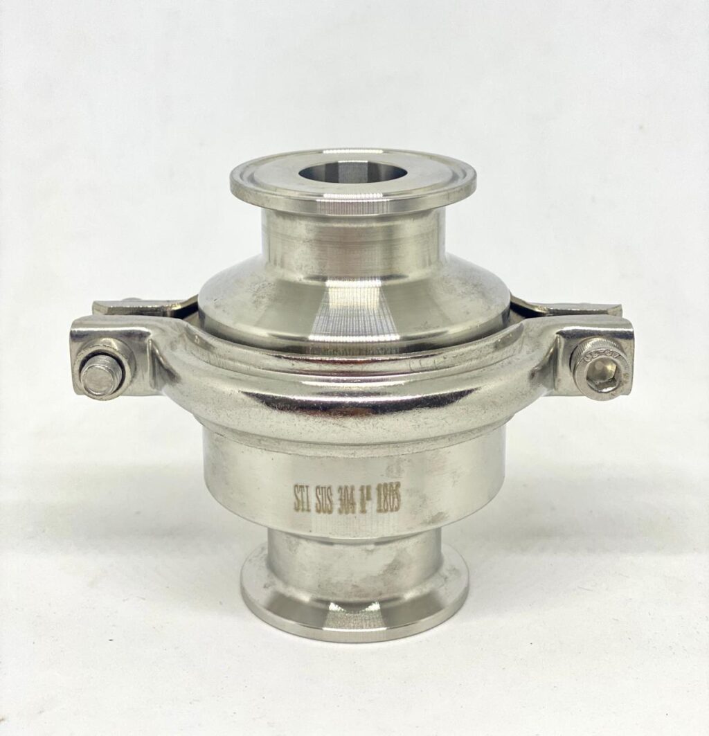 CHECK VALVE SANITARIO INOXIDABLE CONEXION CLAMP 3A 304 - Imagen 2